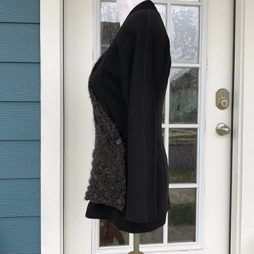 Vintage Y2K O k W  Wool/Viscose Blend Power Jacket